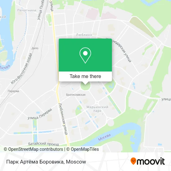 Парк Артёма Боровика map