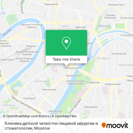 Клиника детской челюстно-лицевой хирургии и стоматологии map