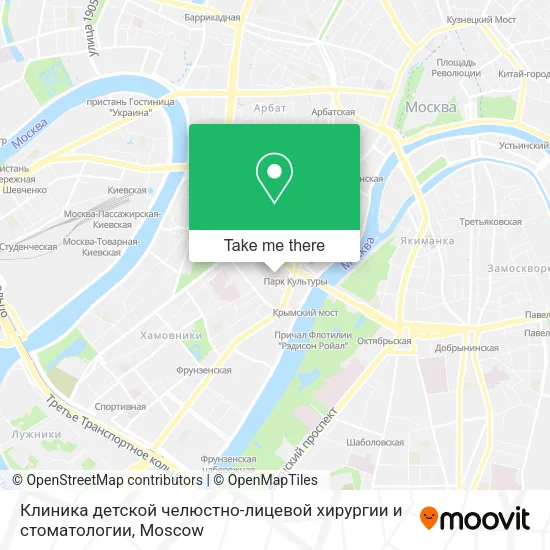 Клиника детской челюстно-лицевой хирургии и стоматологии map