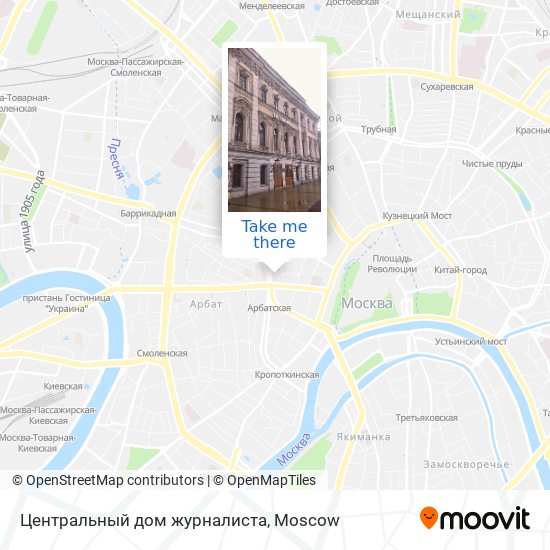 Центральный дом журналиста map