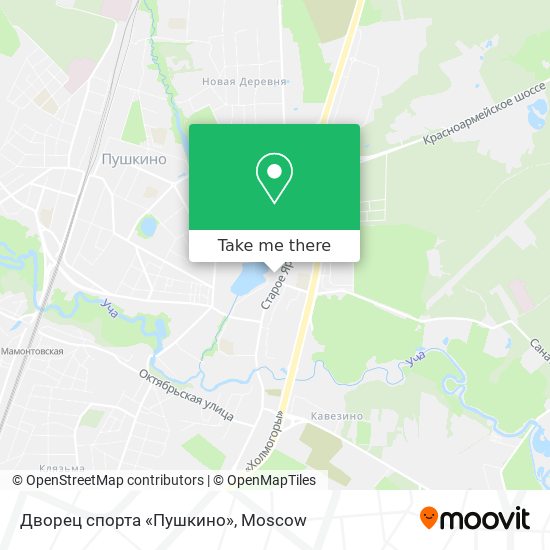 Дворец спорта «Пушкино» map