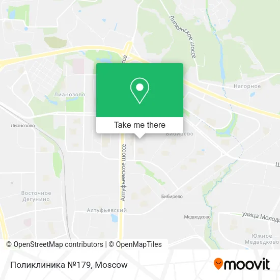 Поликлиника №179 map