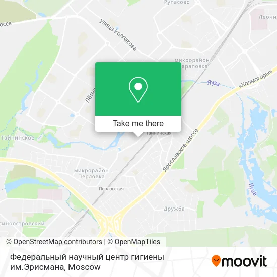 Федеральный научный центр гигиены им.Эрисмана map