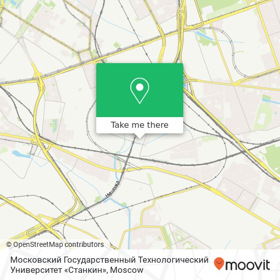 Московский Государственный Технологический Университет «Станкин» map