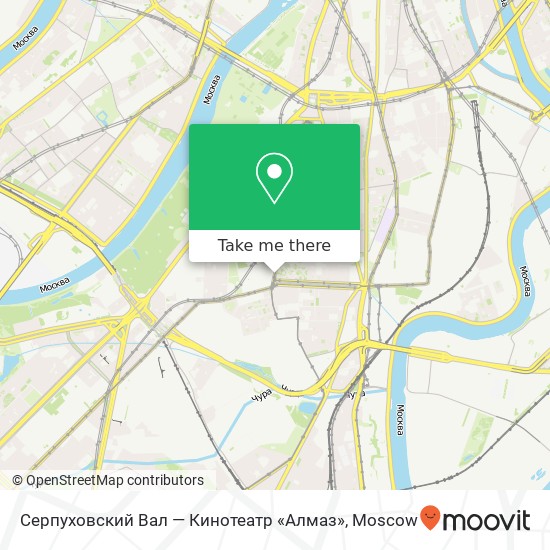 Серпуховский Вал — Кинотеатр «Алмаз» map