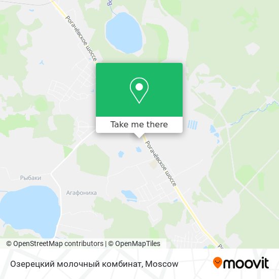 Озерецкий молочный комбинат map