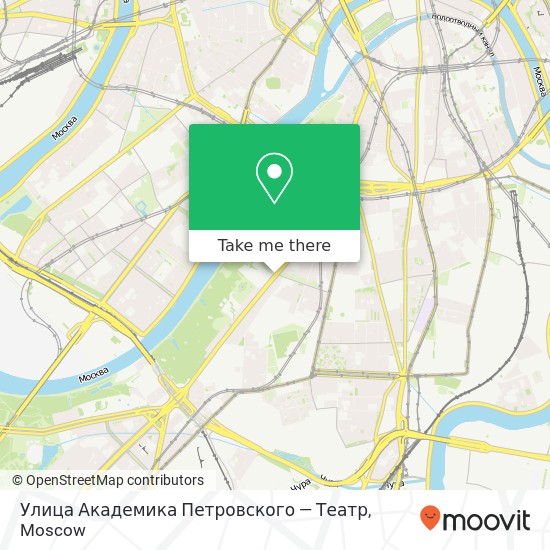 Улица Академика Петровского — Театр map