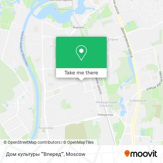 Дом культуры ""Вперед"" map