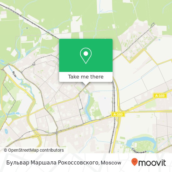 Бульвар Маршала Рокоссовского map