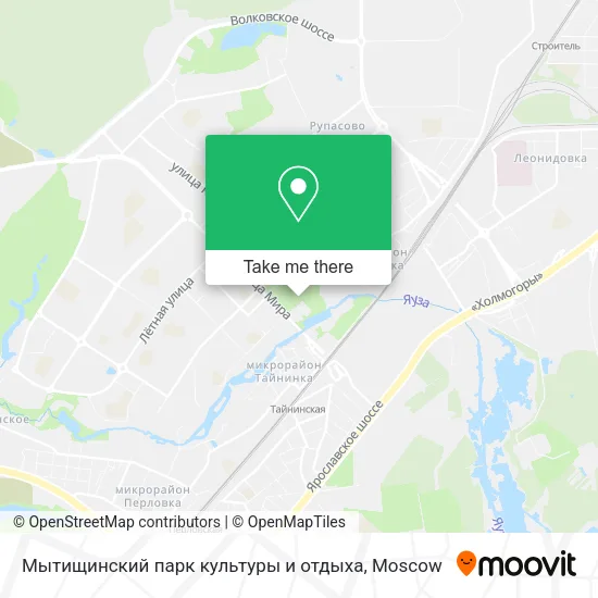Мытищинский парк культуры и отдыха map