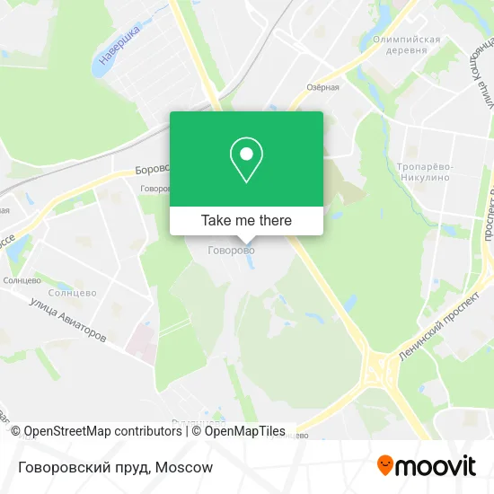 Говоровский пруд map