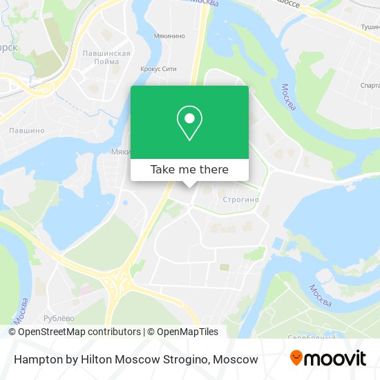 Hampton by Hilton Moscow Strogino map