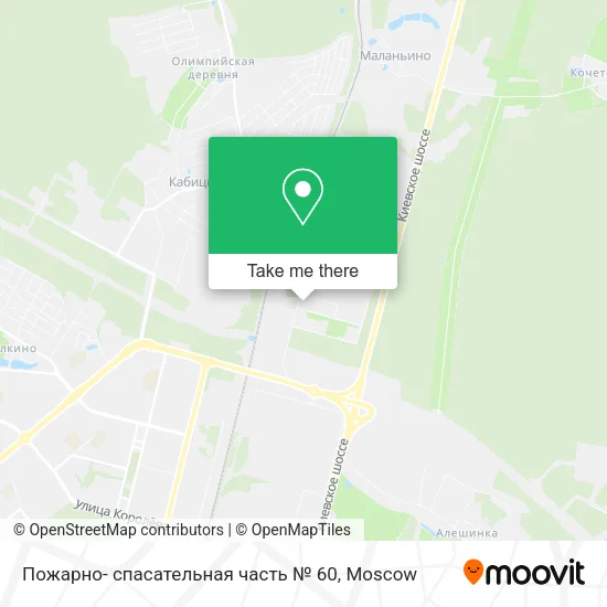 Пожарно- спасательная часть № 60 map