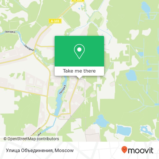 Улица Объединения map