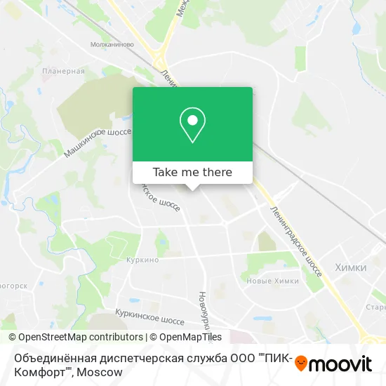 Объединённая диспетчерская служба ООО ""ПИК-Комфорт"" map