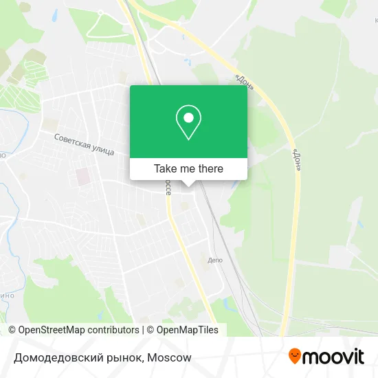 Домодедовский рынок map