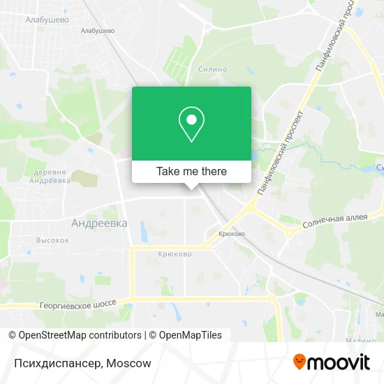 Психдиспансер map