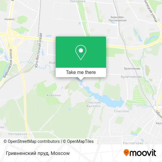 Гривненский пруд map