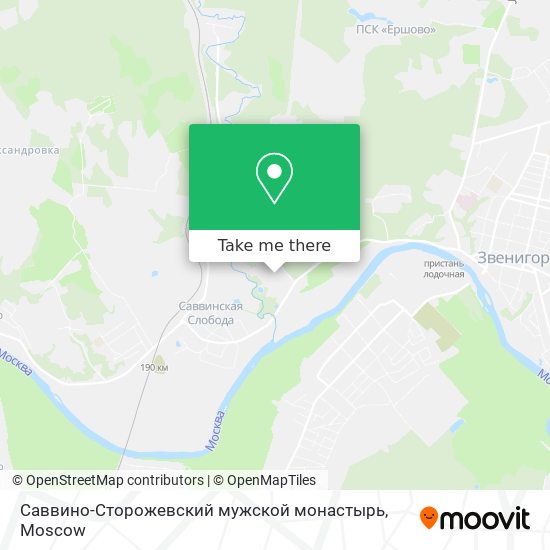 Саввино-Сторожевский мужской монастырь map