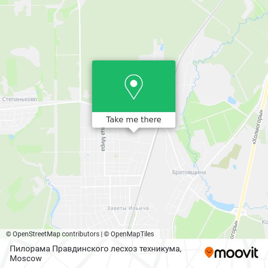Пилорама Правдинского лесхоз техникума map