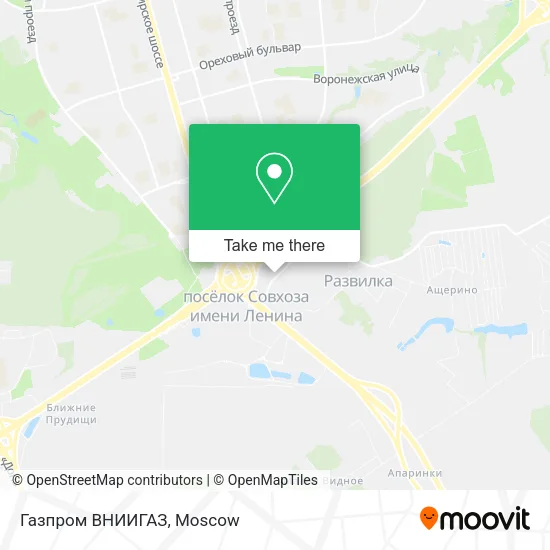 Газпром ВНИИГАЗ map