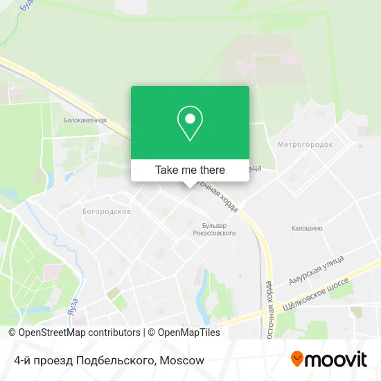 4-й проезд Подбельского map