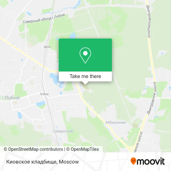 Киовское кладбище map