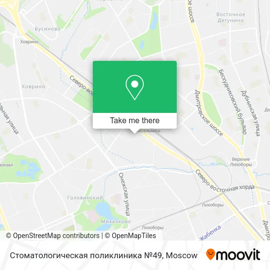 Стоматологическая поликлиника №49 map