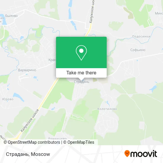 Страдань map