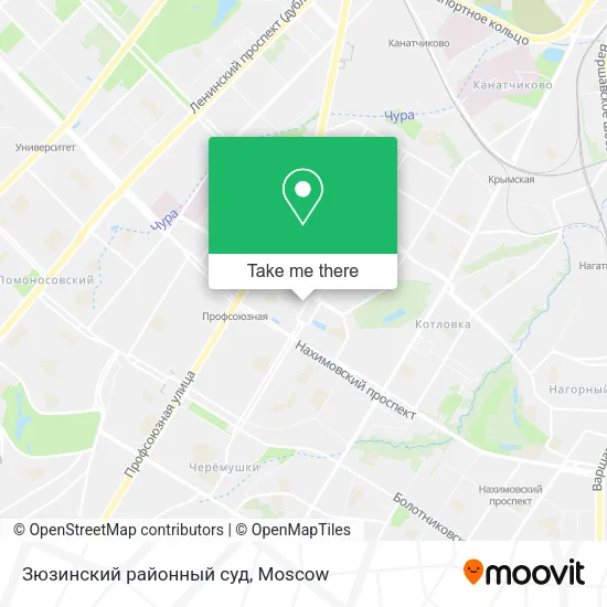 Зюзинский районный суд map