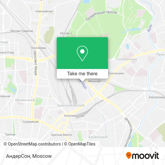 АндерСон map