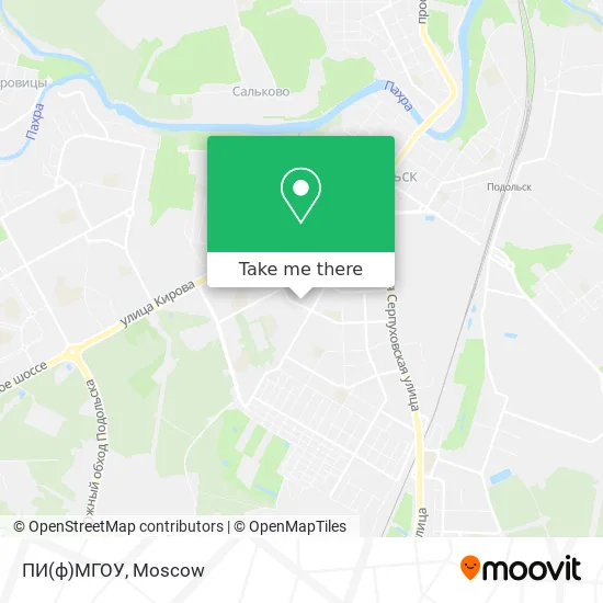 ПИ(ф)МГОУ map