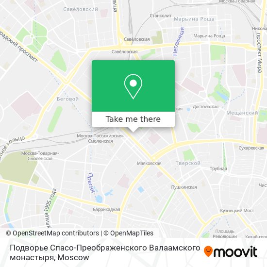 Подворье Спасо-Преображенского Валаамского монастыря map