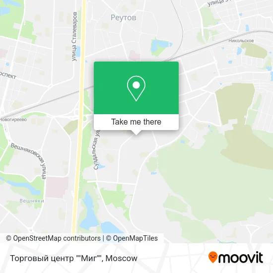 Торговый центр ""Миг"" map
