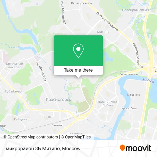 микрорайон 8Б Митино map