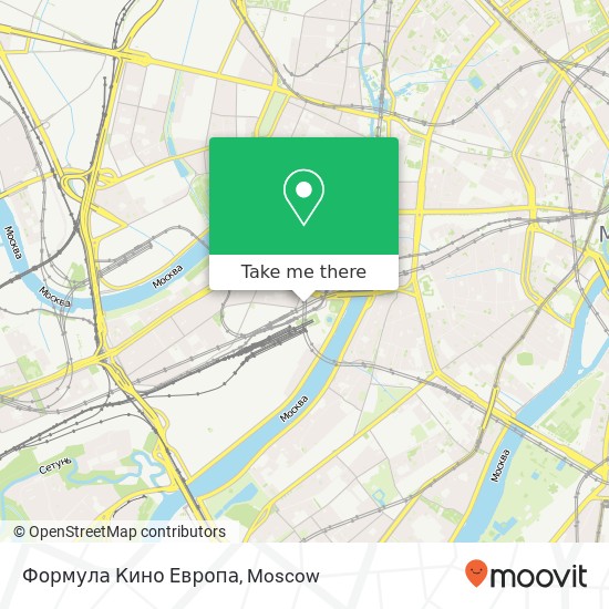 Формула Кино Европа map