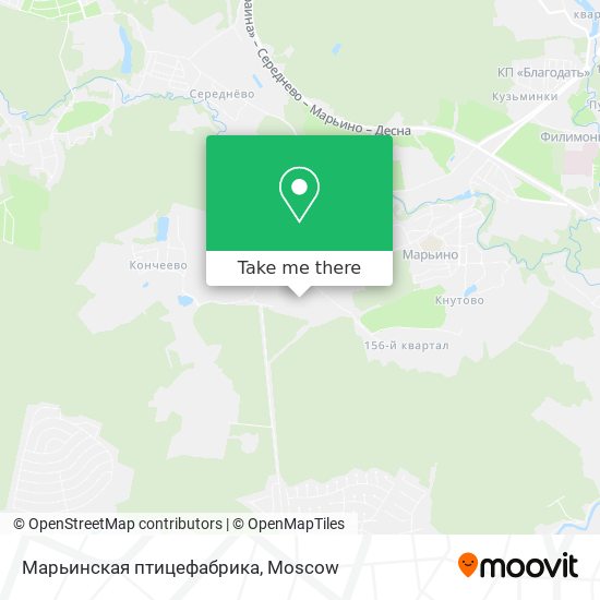 Марьинская птицефабрика map