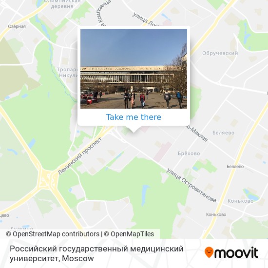 Российский государственный медицинский университет map