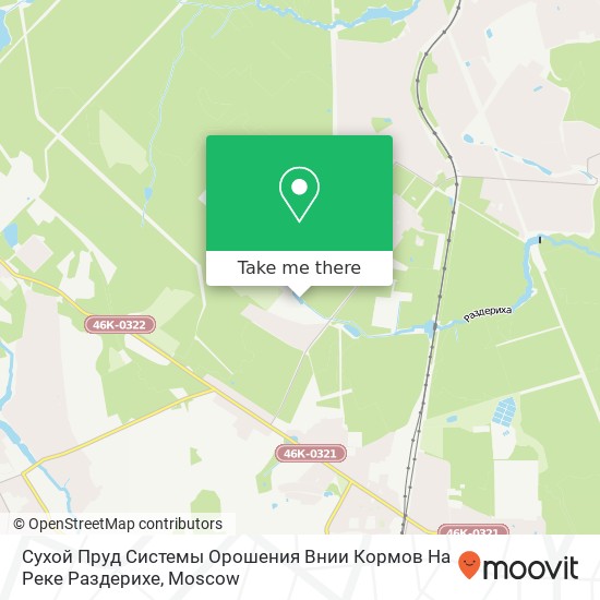 Сухой Пруд Системы Орошения Внии Кормов На Реке Раздерихе map