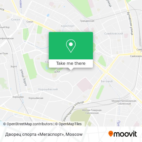 Дворец спорта «Мегаспорт» map