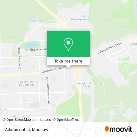 Adidas outlet map