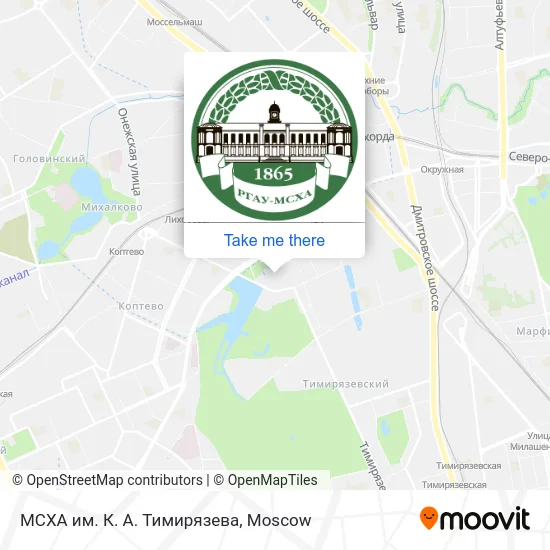 МСХА им. К. А. Тимирязева map