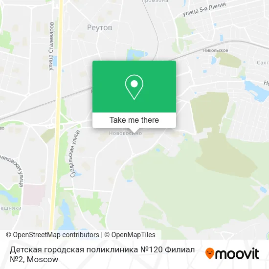 Детская городская поликлиника №120 Филиал №2 map