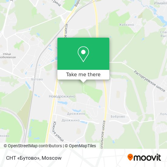 СНТ «Бутово» map