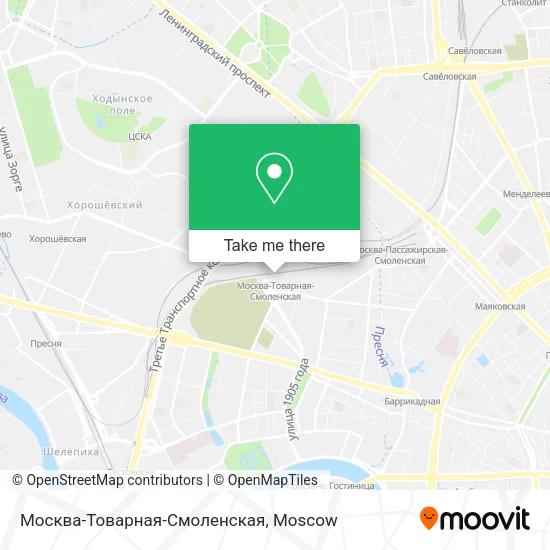 Москва-Товарная-Смоленская map