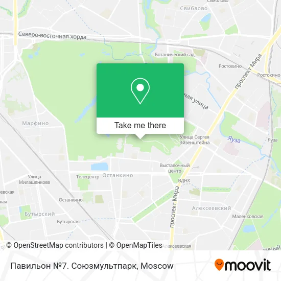 Павильон №7. Союзмультпарк map