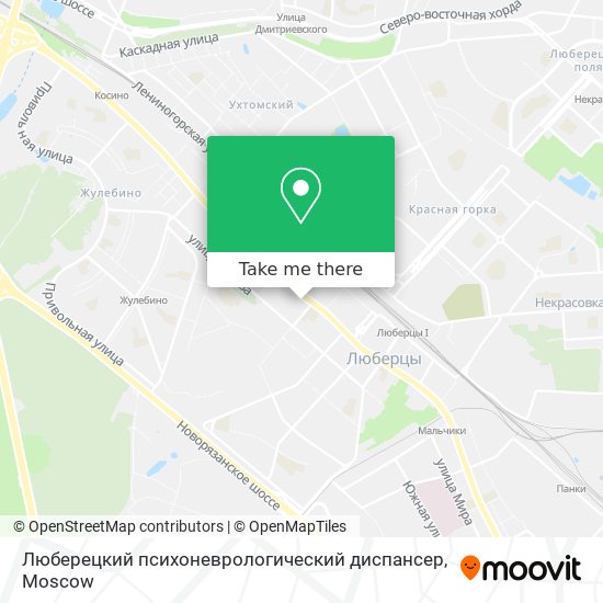 Люберецкий психоневрологический диспансер map