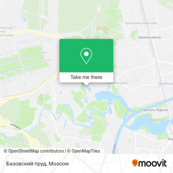 Базовский пруд map