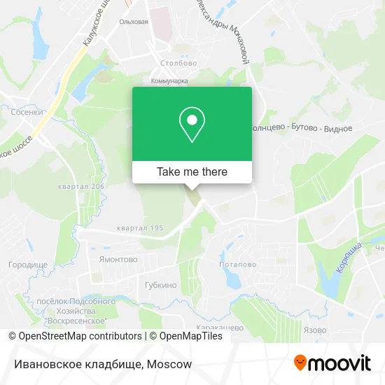 Ивановское кладбище map