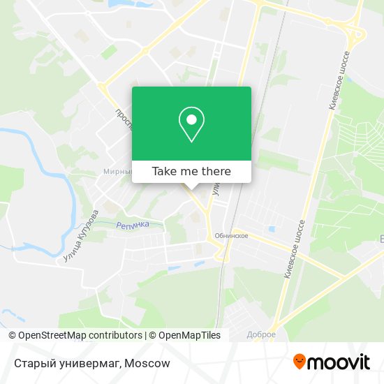 Старый универмаг map